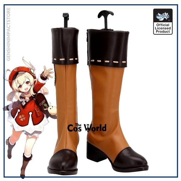 Genshin Impact Klee Games Customize Cosplay Low Heel Shoes Boots - Genshin Impact Store