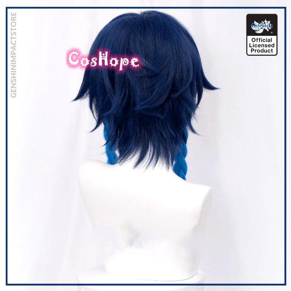 Genshin Impact Venti Cosplay Unisex 50cm Blue Wig Cosplay Anime Cosplay Braid Wigs Heat Resistant Synthetic 3 - Genshin Impact Store