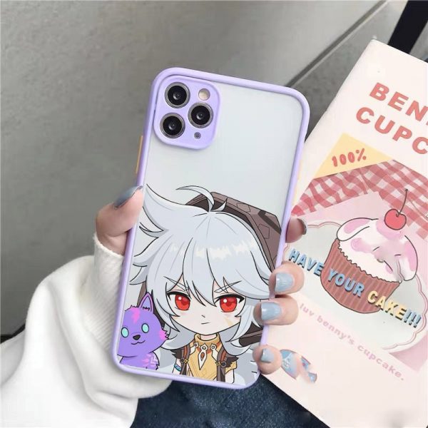Genshin impact Anime Phone Case For iPhone 12 11 Pro MAX XR XS 7 SE20 13 1 - Genshin Impact Store