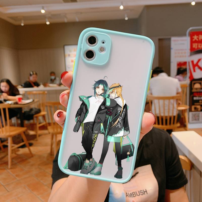Xiao Genshin Impact Matte Shockproof Phone Case For iPhone 12 11 Pro XS Max XR X 8 7 Plus Camera Protection Bumper cover