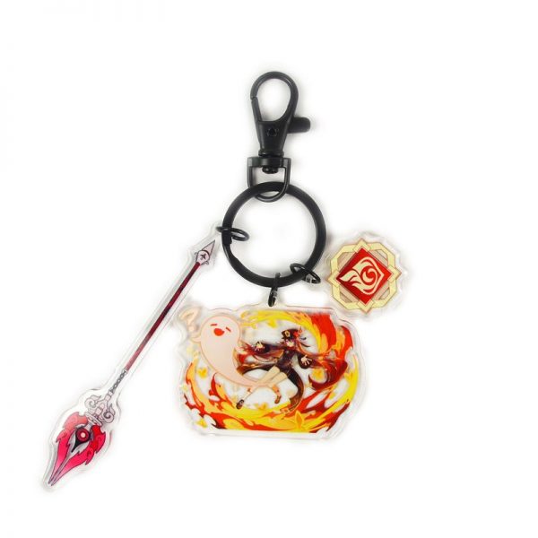 Anime Genshin Impact Acrylic Keychain Hu Tao Cosplay Acrylic Accessories Pendant Key Ring Game Fans Gift 800x800 1 - Genshin Impact Store