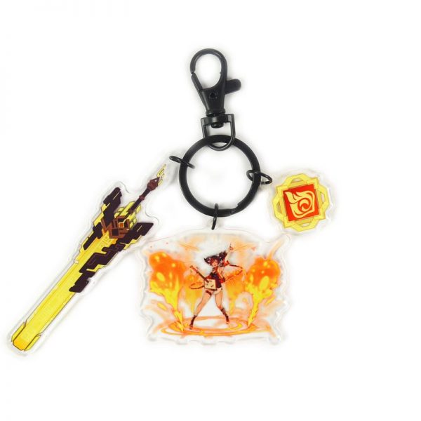 Anime Genshin Impact Acrylic Keychain Xinyan Cosplay Acrylic Accessories Pendant Key Ring Game Fans Gift 800x800 1 - Genshin Impact Store