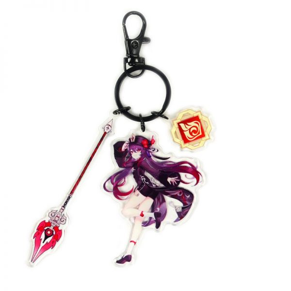 Anime Genshin Impact Hu Tao Cosplay Acrylic Keychain Accessories Pendant Key Ring Game Fans Gift 800x800 1 - Genshin Impact Store