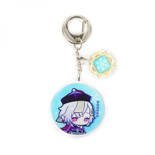 Anime Genshin Impact Qiqi Acrylic Keychain Accessories Pendant Key Ring Game Fans Cute Cosplay Gift 800x800 1 - Genshin Impact Store