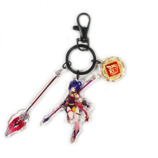 Anime Genshin Impact Xiangling Cosplay Acrylic Keychain Accessories Pendant Key Ring Game Fans Gift 800x800 1 - Genshin Impact Store
