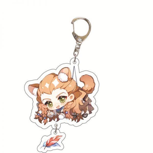 Cute Genshin Impact Aloy Cosplay Acrylic Keychain G Shaped Buckle Accessories Bag Car Pendant Key Ring Game Fans Gift 800x800 1 - Genshin Impact Store