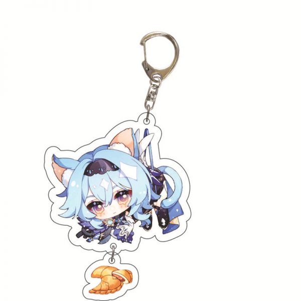 Cute Genshin Impact Eula Lawrence Cosplay Acrylic Keychain G Shaped Buckle Accessories Bag Car Pendant Key Ring Game Fans Gift 800x800 1 - Genshin Impact Store