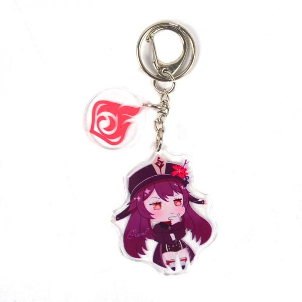 Cute Genshin Impact Hu Tao B Anime Acrylic Keychain For Women Accessories Bag Pendant Key Ring Girl Gift 800x800 1 - Genshin Impact Store