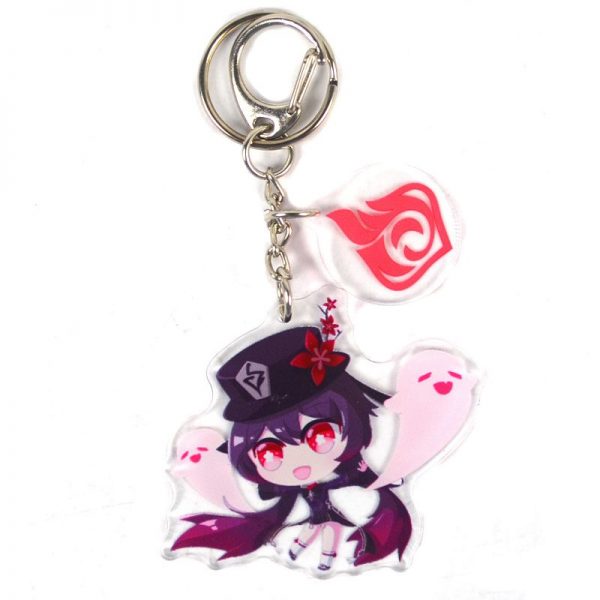 Cute Genshin Impact Hu Tao D Anime Acrylic Keychain For Women Accessories Bag Pendant Key Ring Girl Gift 800x800 1 - Genshin Impact Store