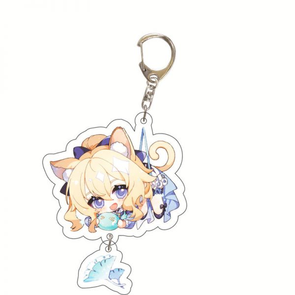 Cute Genshin Impact Jean A Cosplay Acrylic Keychain G Shaped Buckle Accessories Bag Car Pendant Key Ring Game Fans Gift 800x800 1 - Genshin Impact Store