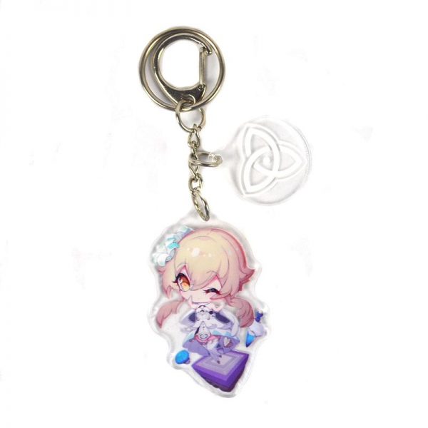 Cute Genshin Impact Lumine Anime Acrylic Keychain For Women Accessories Bag Pendant Key Ring Girl Gift 800x800 1 - Genshin Impact Store