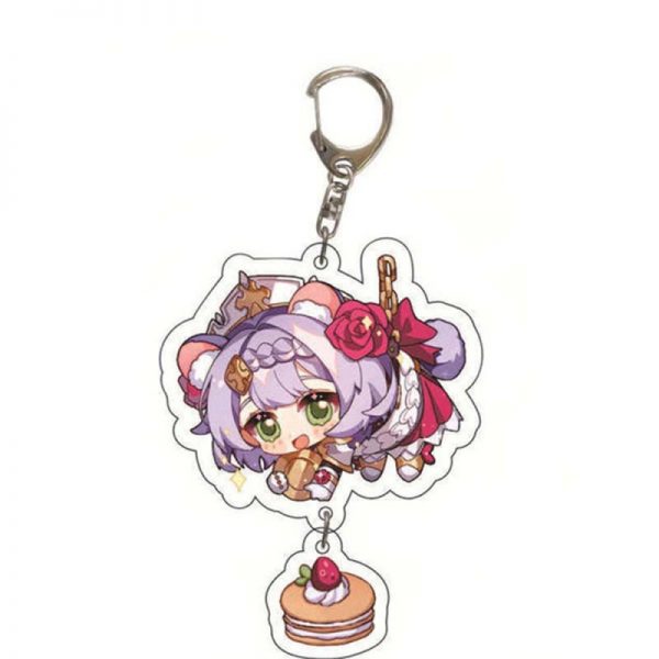 Cute Genshin Impact Noelle Cosplay Acrylic Keychain G Shaped Buckle Accessories Bag Car Pendant Key Ring Game Fans Gift 800x800 1 - Genshin Impact Store