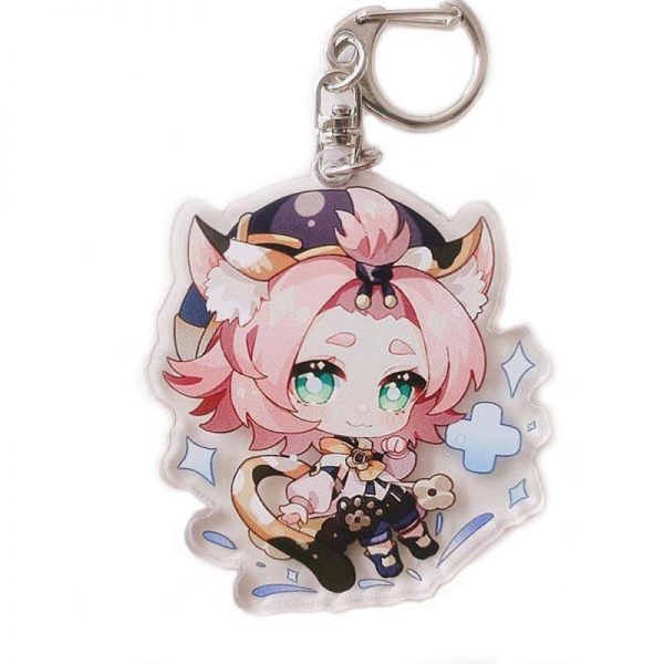 New Genshin Impact Diona Figures Acrylic Keychain G Shaped Buckle Accessories Cute Bag Car Pendant Key Ring Game Fans Gift 800x800 1 - Genshin Impact Store