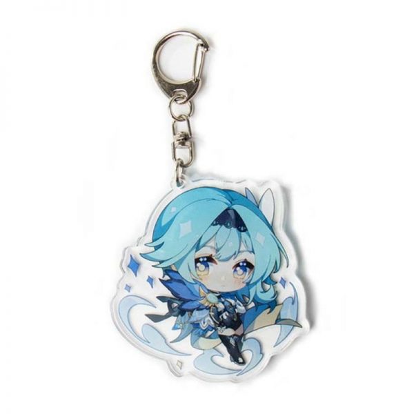 New Genshin Impact Eula Lawrence Figures Acrylic Keychain G Shaped Buckle Accessories Cute Bag Car Pendant Key Ring Game Fans Gift 800x800 1 - Genshin Impact Store