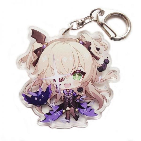 New Genshin Impact Fischl Figures Acrylic Keychain G Shaped Buckle Accessories Cute Bag Car Pendant Key Ring Game Fans Gift 800x800 1 - Genshin Impact Store
