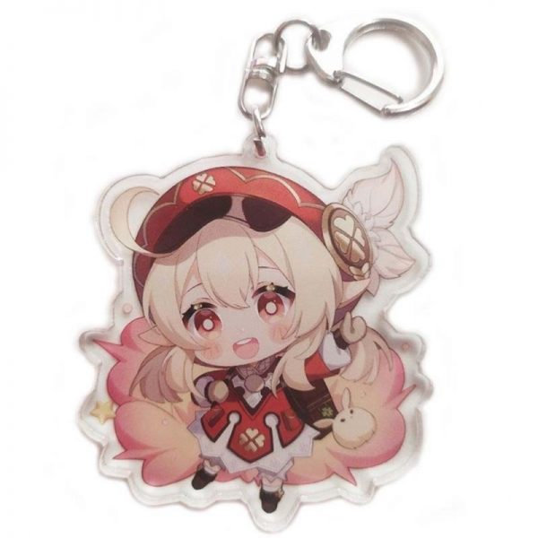 New Genshin Impact Klee Figures Acrylic Keychain G Shaped Buckle Accessories Cute Bag Car Pendant Key Ring Game Fans Gift 800x800 1 - Genshin Impact Store
