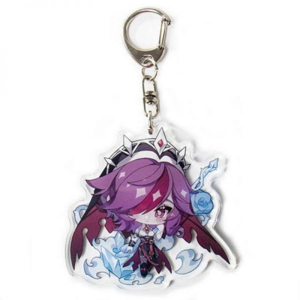 New Genshin Impact Rosaria Figures Acrylic Keychain G Shaped Buckle Accessories Cute Bag Car Pendant Key Ring Game Fans Gift 800x800 1 - Genshin Impact Store