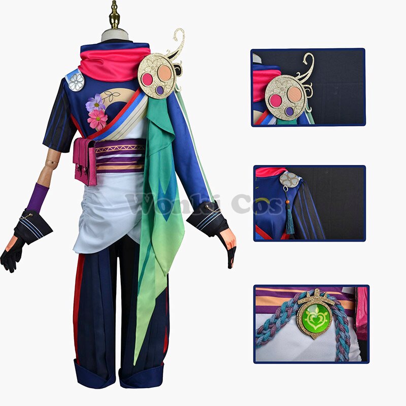 Game Genshin Impact Tighnari Cosplay Costume Wig Hair Genshin Tighnari Tail Costumes with Ears Accessories 2 - Genshin Impact Store