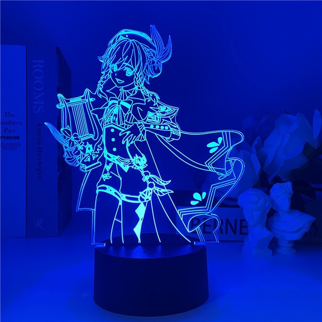 Genshin Impact Night Light 3D Illusion Anime Lamp for Bedroom Decor LED Light Atmosphere Bedside Night 17.jpg 640x640 17 - Genshin Impact Store