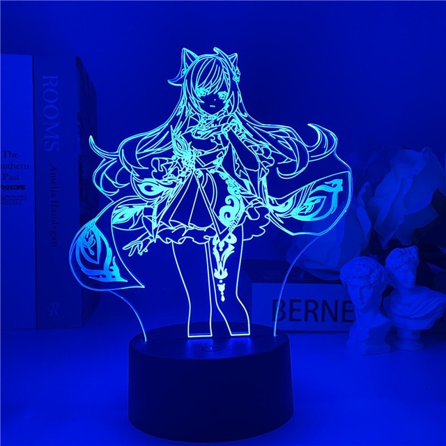 Genshin Impact Night Light 3D Illusion Anime Lamp for Bedroom Decor LED Light Atmosphere Bedside Night 18.jpg 640x640 18 - Genshin Impact Store