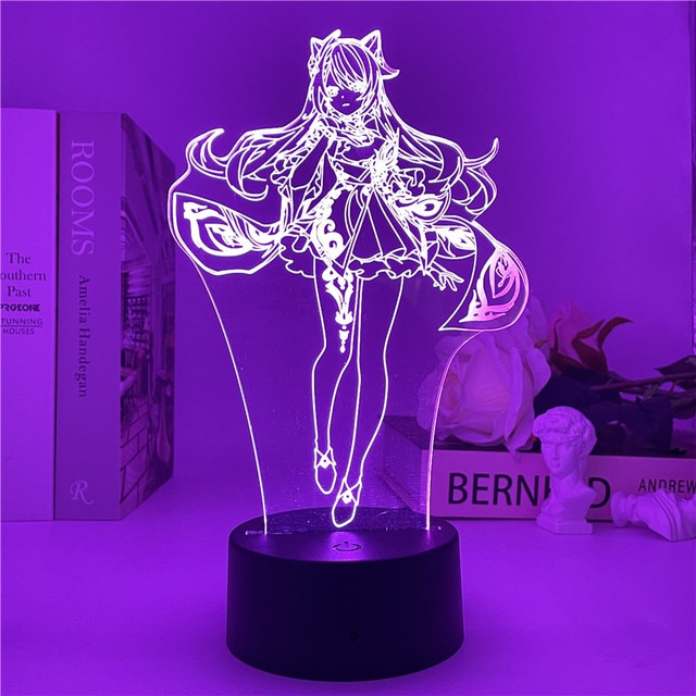 Genshin Impact Night Light 3D Illusion Anime Lamp for Bedroom Decor LED Light Atmosphere Bedside Night 2.jpg 640x640 2 - Genshin Impact Store