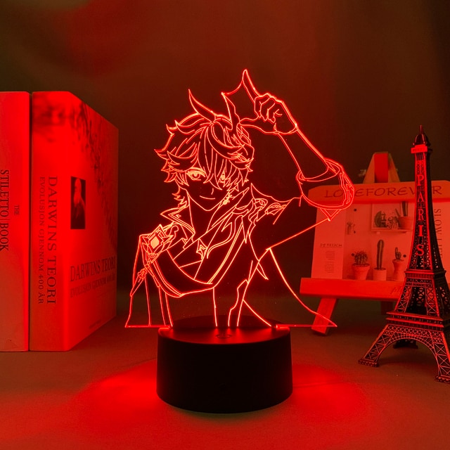 Genshin Impact Night Light 3D Illusion Anime Lamp for Bedroom Decor LED Light Atmosphere Bedside Night 32.jpg 640x640 32 - Genshin Impact Store