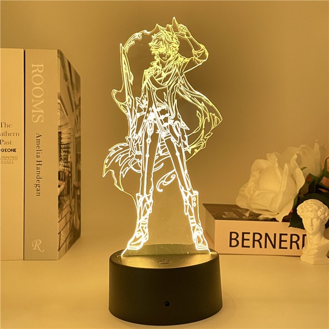Genshin Impact Night Light 3D Illusion Anime Lamp for Bedroom Decor LED Light Atmosphere Bedside Night 5.jpg 640x640 5 - Genshin Impact Store